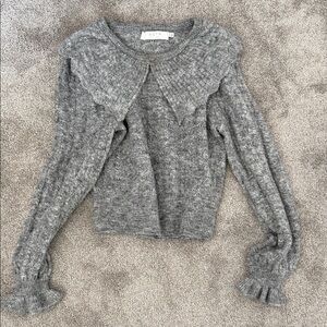 Astr Gray Textured Women's Sweater